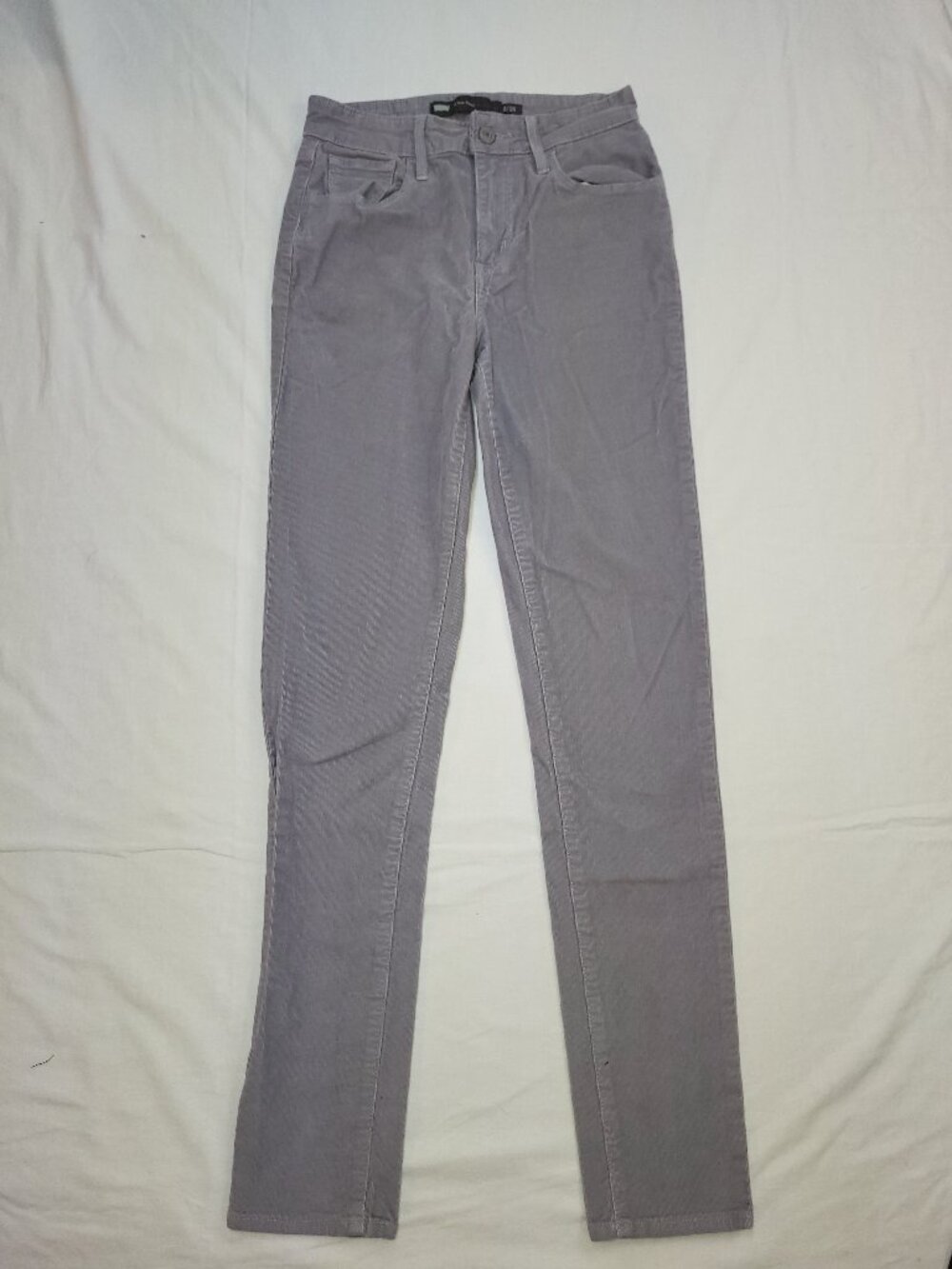 Levi's Gray Corduroy Hi Rise Skinny Pants Trousers Size 2 / 26